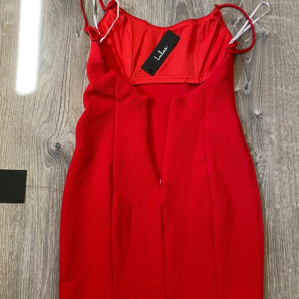Lulus Mini Red Dress Size XXS - Picture 6 of 7